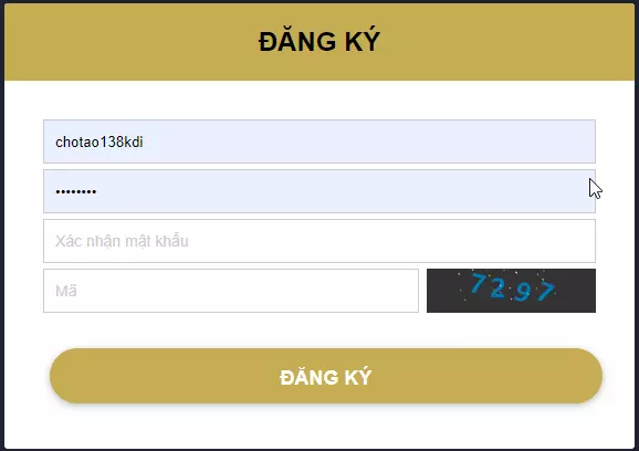 Biểu mẫu đăng ký tài khoản thành viên