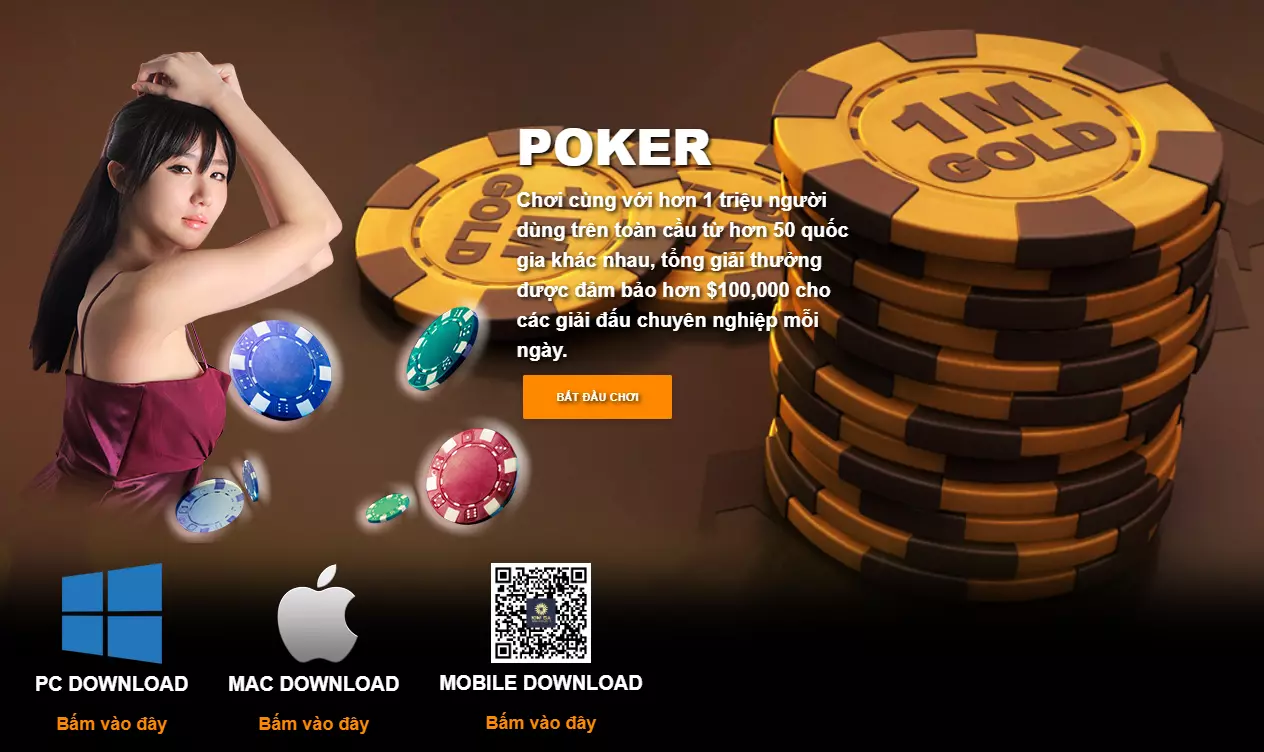 Sảnh chơi Poker đẳng cấp